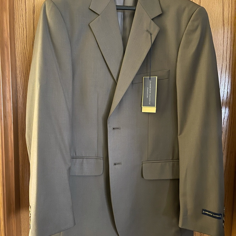 Cambridge Classics Taupe Blazer Sport Coat 40R
